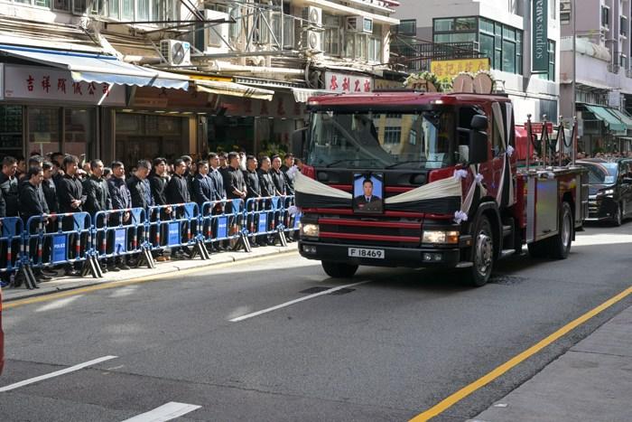 香港为殉职消防员何伟豪举行最高荣誉丧礼